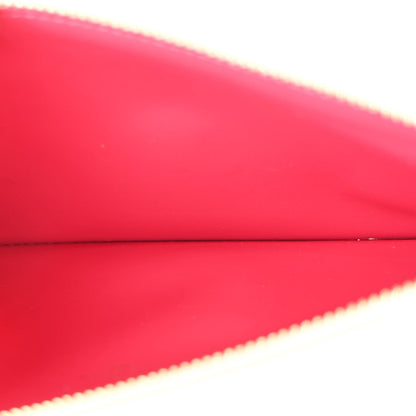 Louis Vuitton Damier Azur Studded Pochette Felicie Chain Wallet Fuchsia 7 of 13