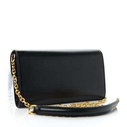 Celine Shiny Smooth Calfskin C Wallet On Chain Bag Black 3 of 10