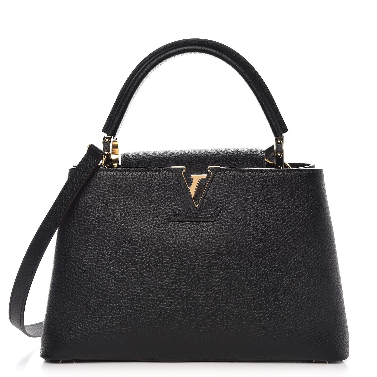 Louis Vuitton Taurillon Capucines PM Black 1 of 6