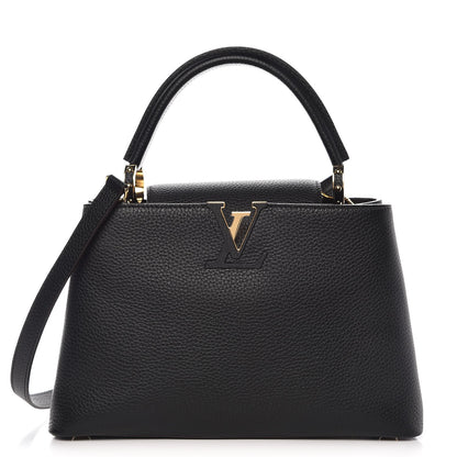 Louis Vuitton Taurillon Capucines PM Black 1 of 6