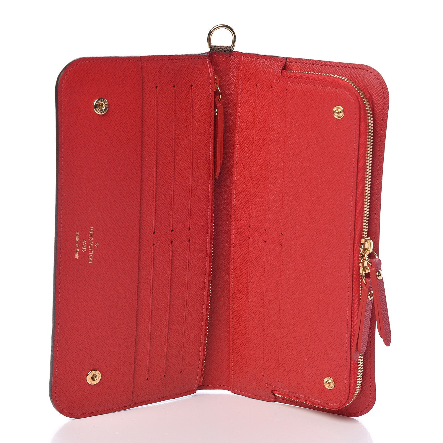 Louis Vuitton Damier Ebene Insolite Wallet Red 5 of 7