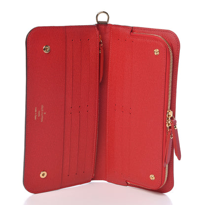 Louis Vuitton Damier Ebene Insolite Wallet Red 5 of 7