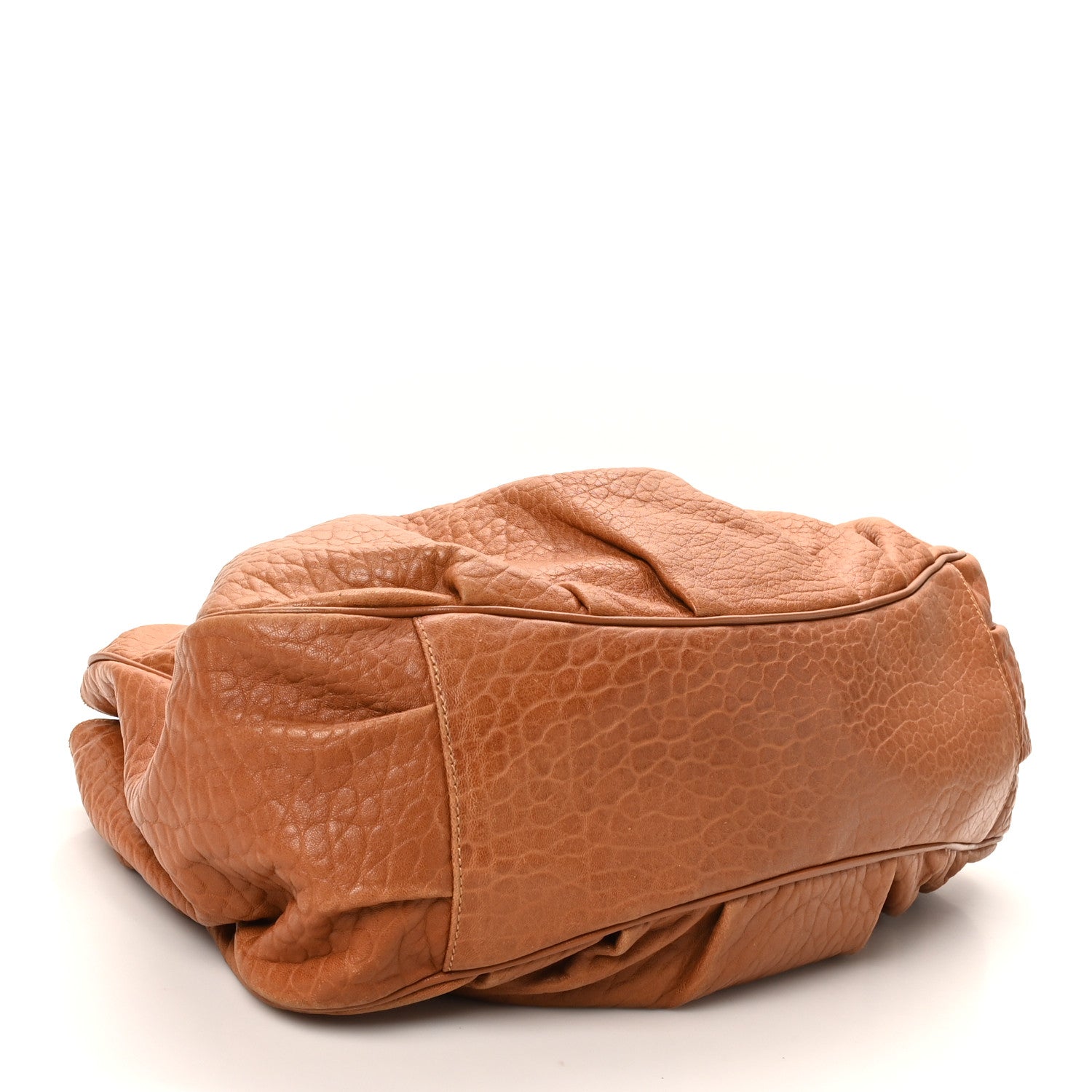 Fendi Crinkled Lambskin Mia Tote Camel 4 of 11