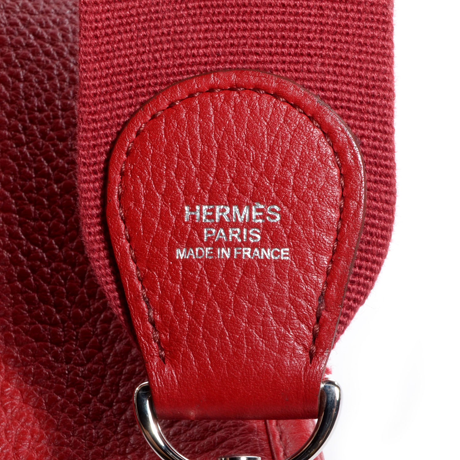 Hermes Taurillon Clemence Evelyne III PM Rouge Garance 8 of 9