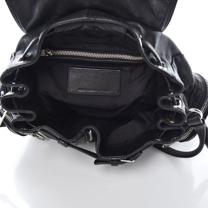 Alexander Wang Lambskin Marti Backpack Bag Washed Black Rhodium Hardware 5 of 7