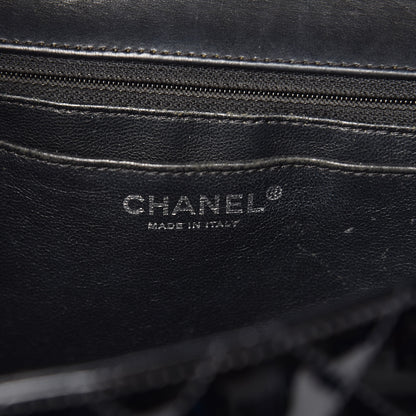 Chanel Patent Quilted Maxi Single Flap Black 6 of 17