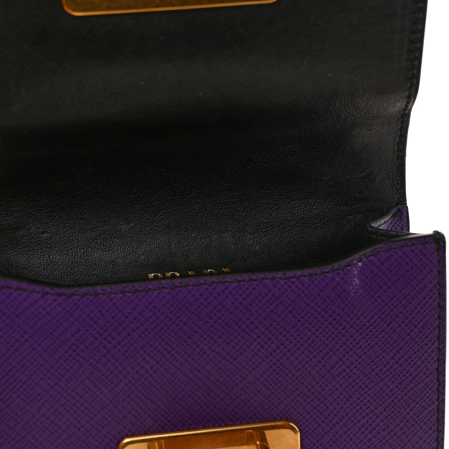 Saffiano Astrology Mini Cahier Bag Viola Black