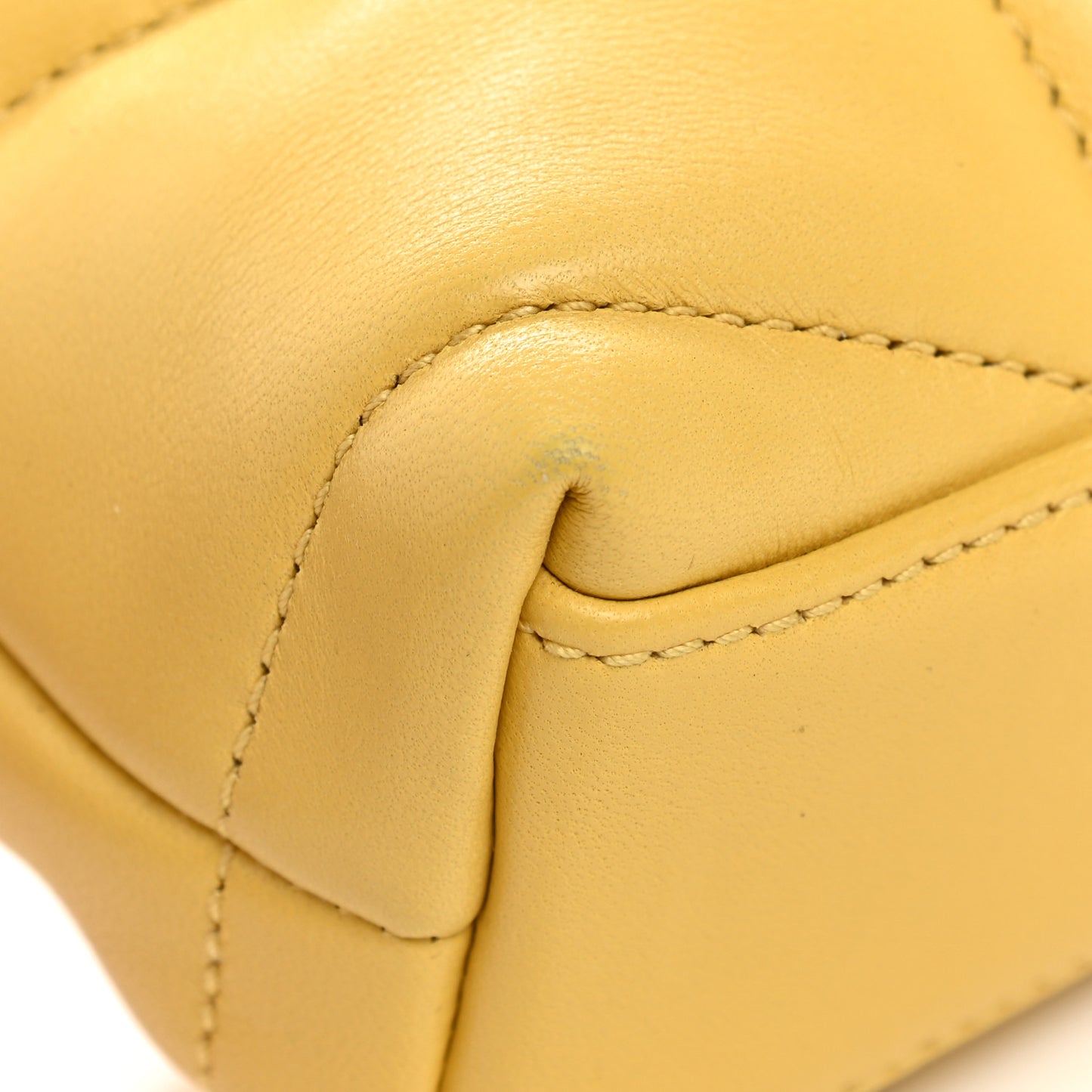 Lambskin Monogram Loulou Puffer Pouch Clutch Yellow