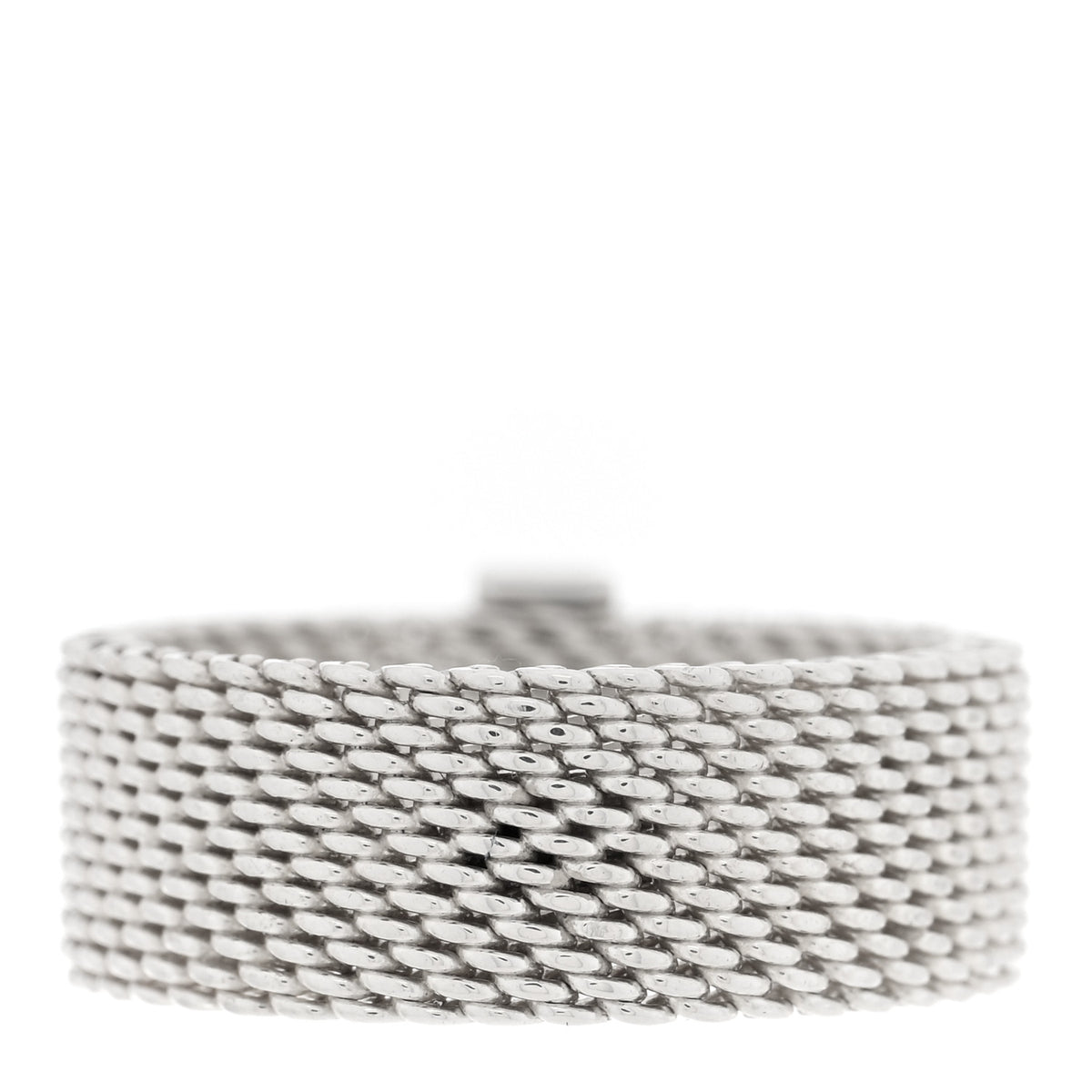 Sterling Silver Diamond Somerset Mesh Ring 49 4.75