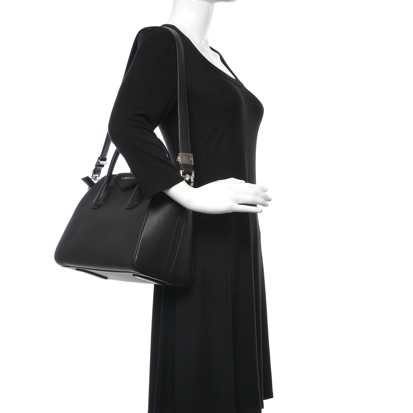 Sugar Goatskin Small Antigona Black