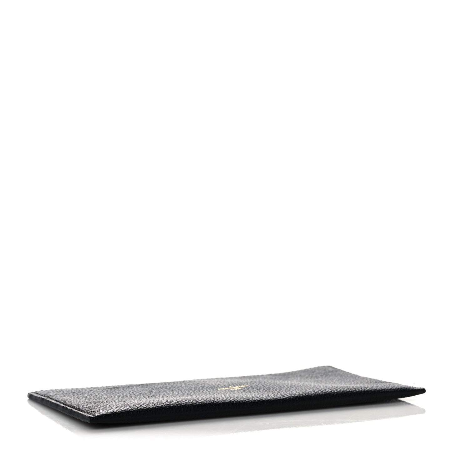 Calfskin Felicie Chain Wallet Card Holder Insert Black