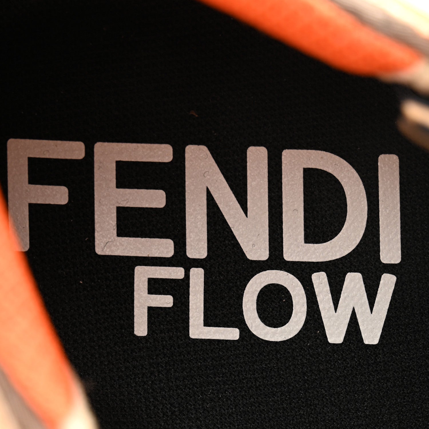 Fendi Fabric Calfskin Rubber Transparent Mens Fendi Flow Low Top Sneakers 12 Beige Tartufo 6 of 11