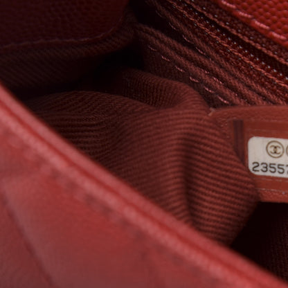 Chanel Caviar Quilted Mini Coco Handle Flap Dark Red 8 of 12