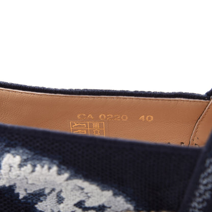 Christian Dior Canvas Tie and Dior Embroidered Granville 15mm Espadrilles 40 Denim 10 of 11