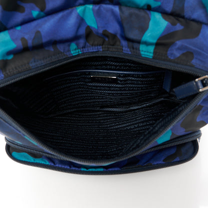 Prada Tessuto Nylon Camouflage Messenger Bag Royal 5 of 11