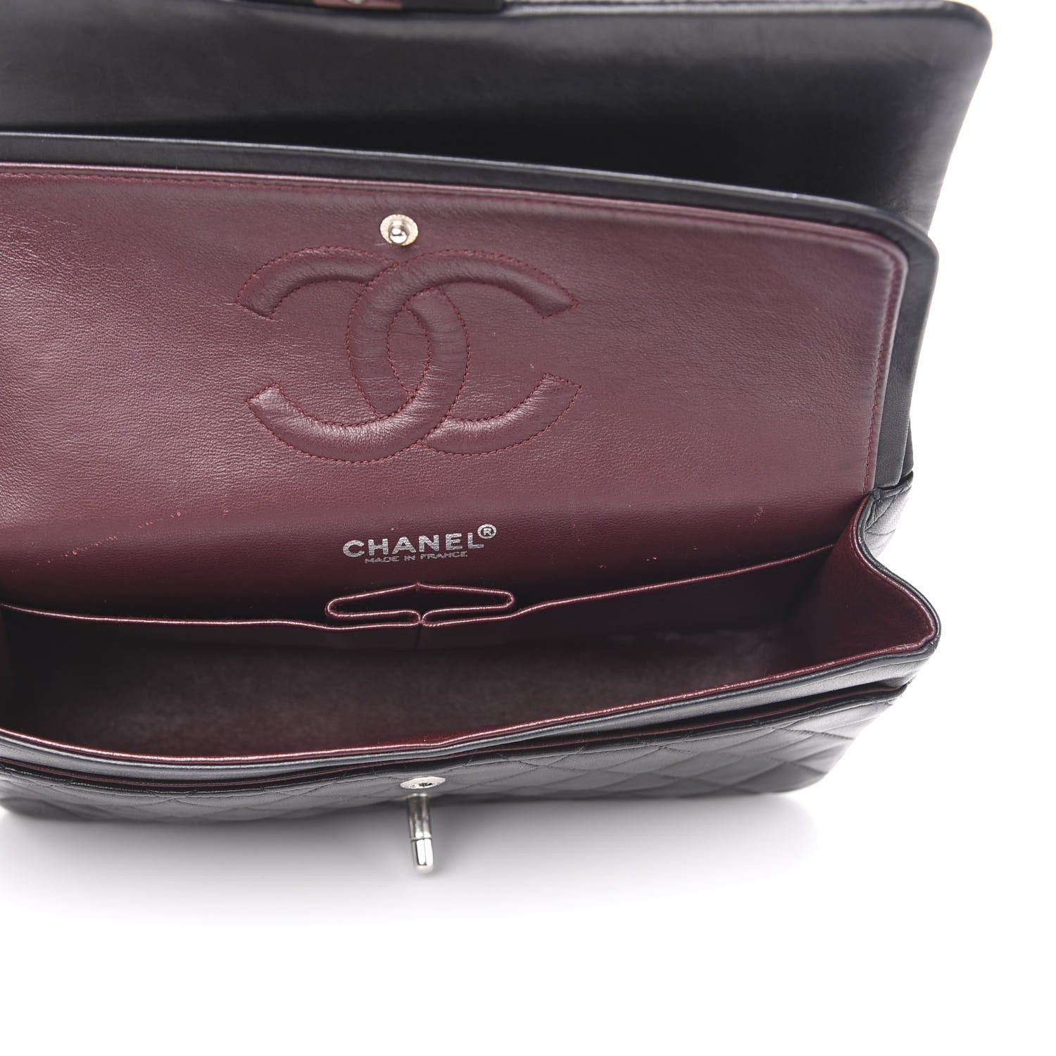 Chanel Lambskin Quilted Medium Double Flap Black 5 of 16