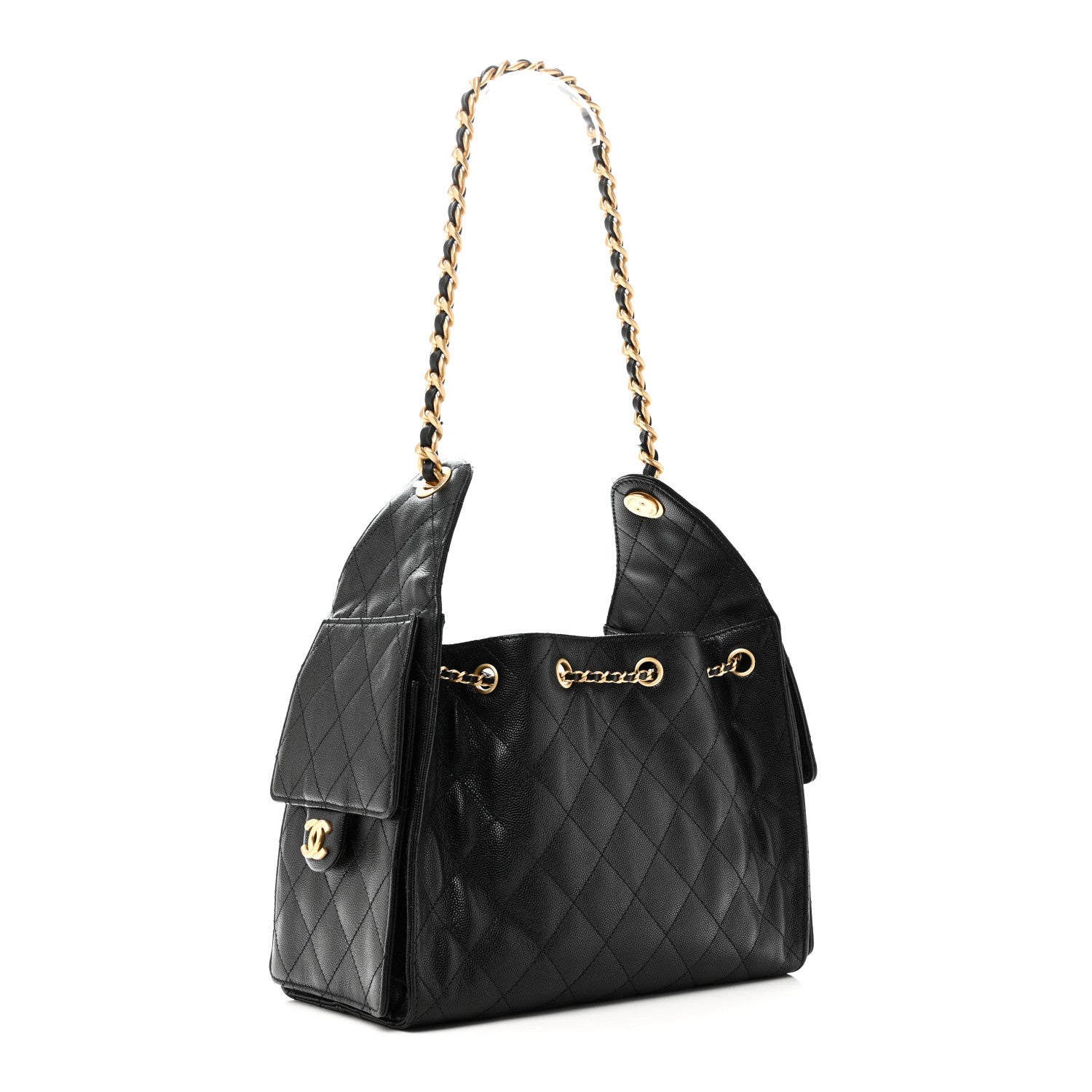 Chanel Caviar Quilted Small Chanel 25 Handbag Black 3 of 10