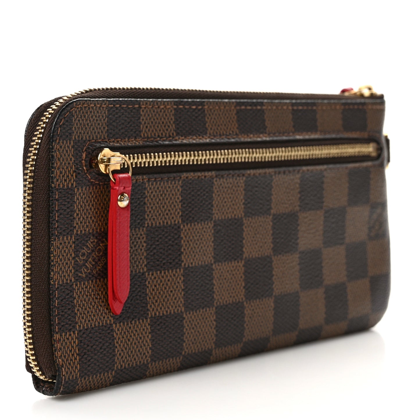 Damier Ebene Complice Trunks and Bags Wallet Red