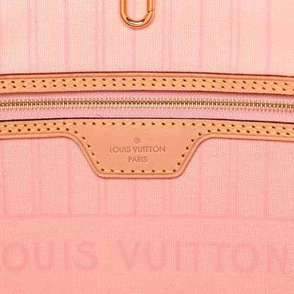 Louis Vuitton Damier Azur Neo Neverfull MM Rose Ballerine 7 of 11