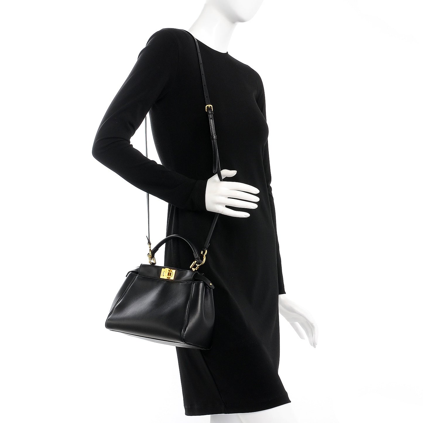 Nappa Mini Peekaboo Iconic Satchel Black