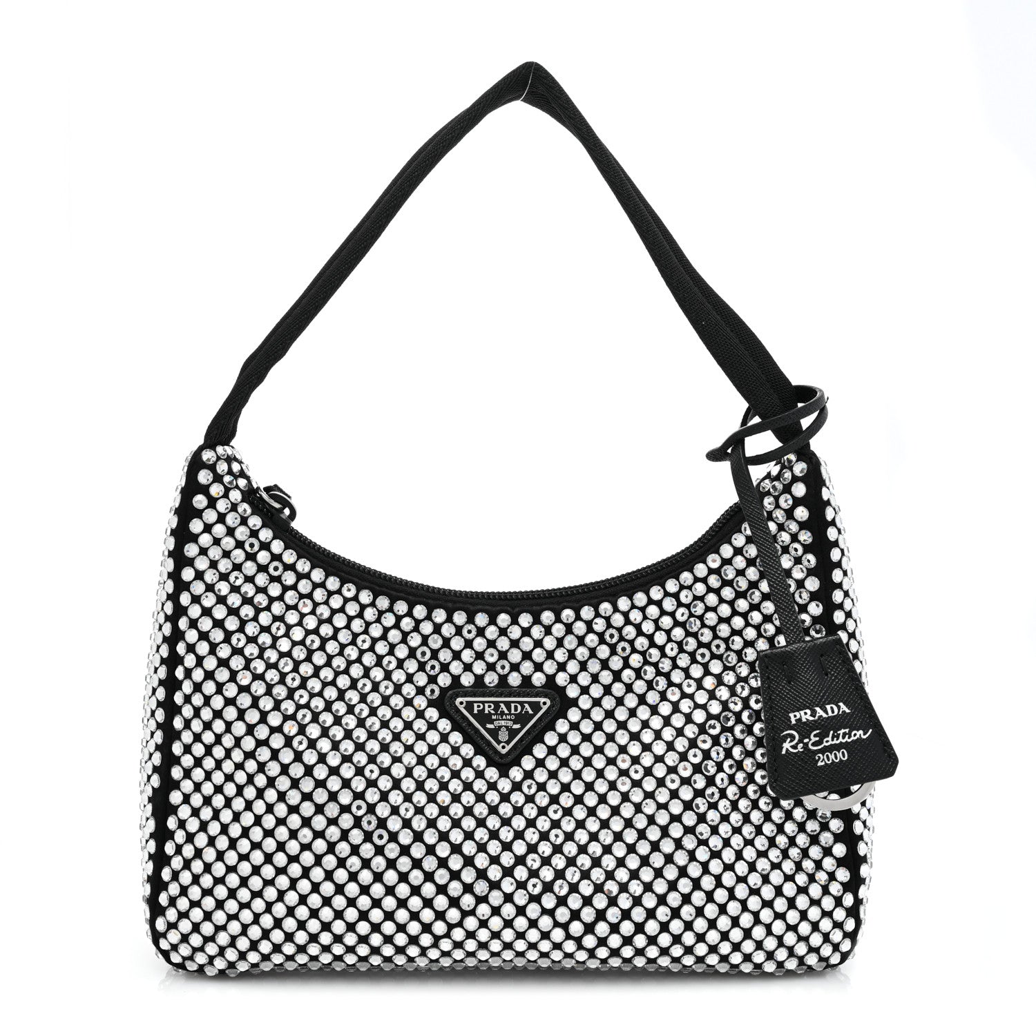 Prada Satin Crystal Mini Re-Edition 2000 Bag Cristal 1 of 10