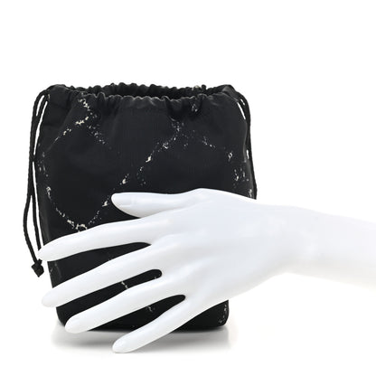 Chanel Nylon Travel Drawstring Bag Black 2 of 6