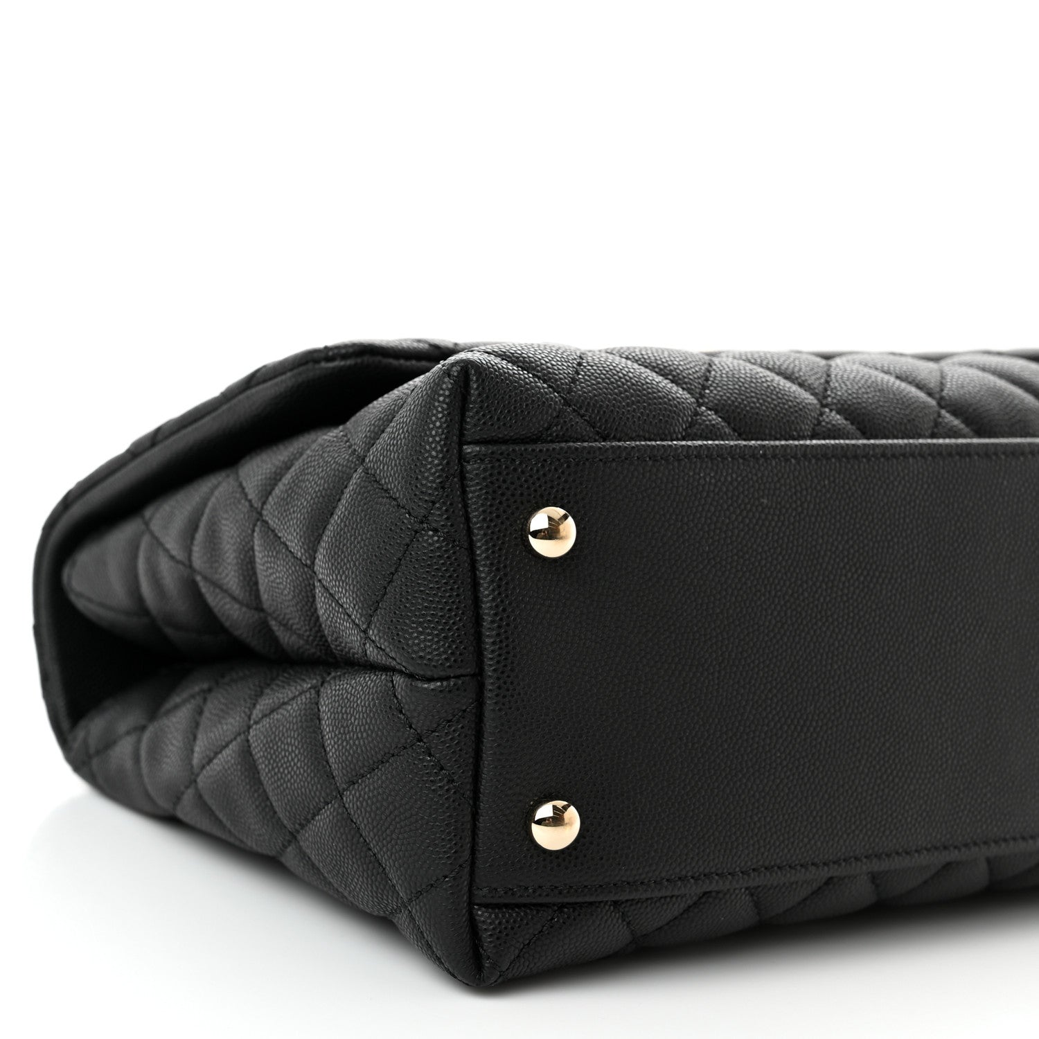 Chanel Caviar Quilted Small Coco Handle Flap Black 9 of 12