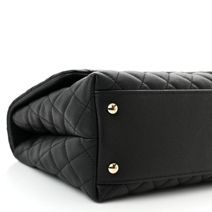 Chanel Caviar Quilted Small Coco Handle Flap Black 9 of 12