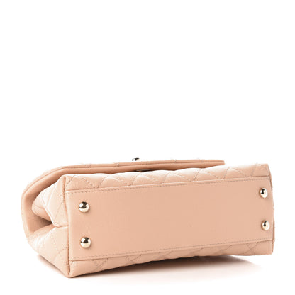 Chanel Caviar Quilted Mini Coco Handle Flap Light Pink 4 of 11