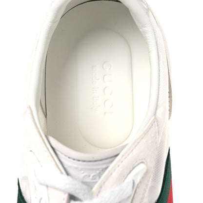 Gucci GG Suede Monogram Web Re-Motion Sneakers 37.5 White 9 of 11