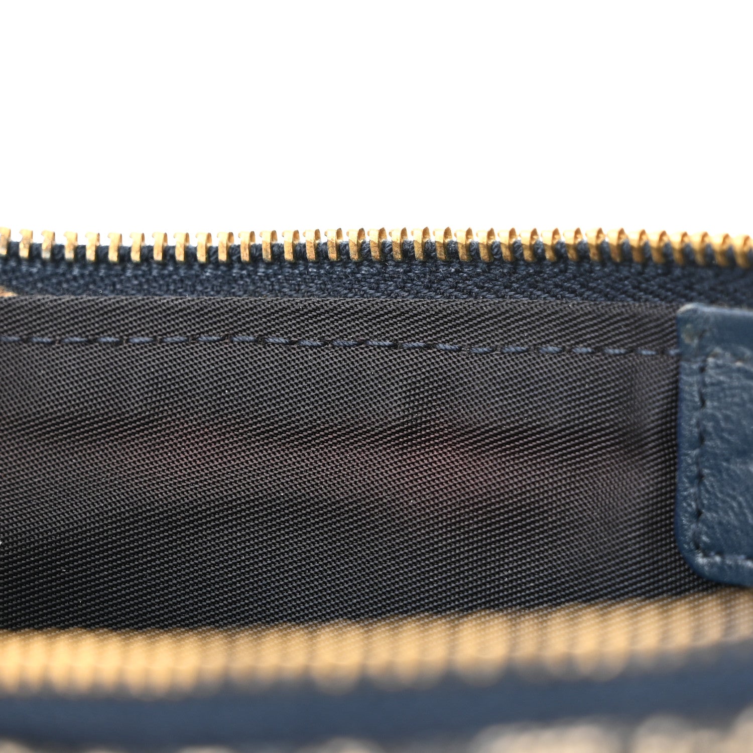 Christian Dior Monogram Mini Saddle Pochette Navy 11 of 12