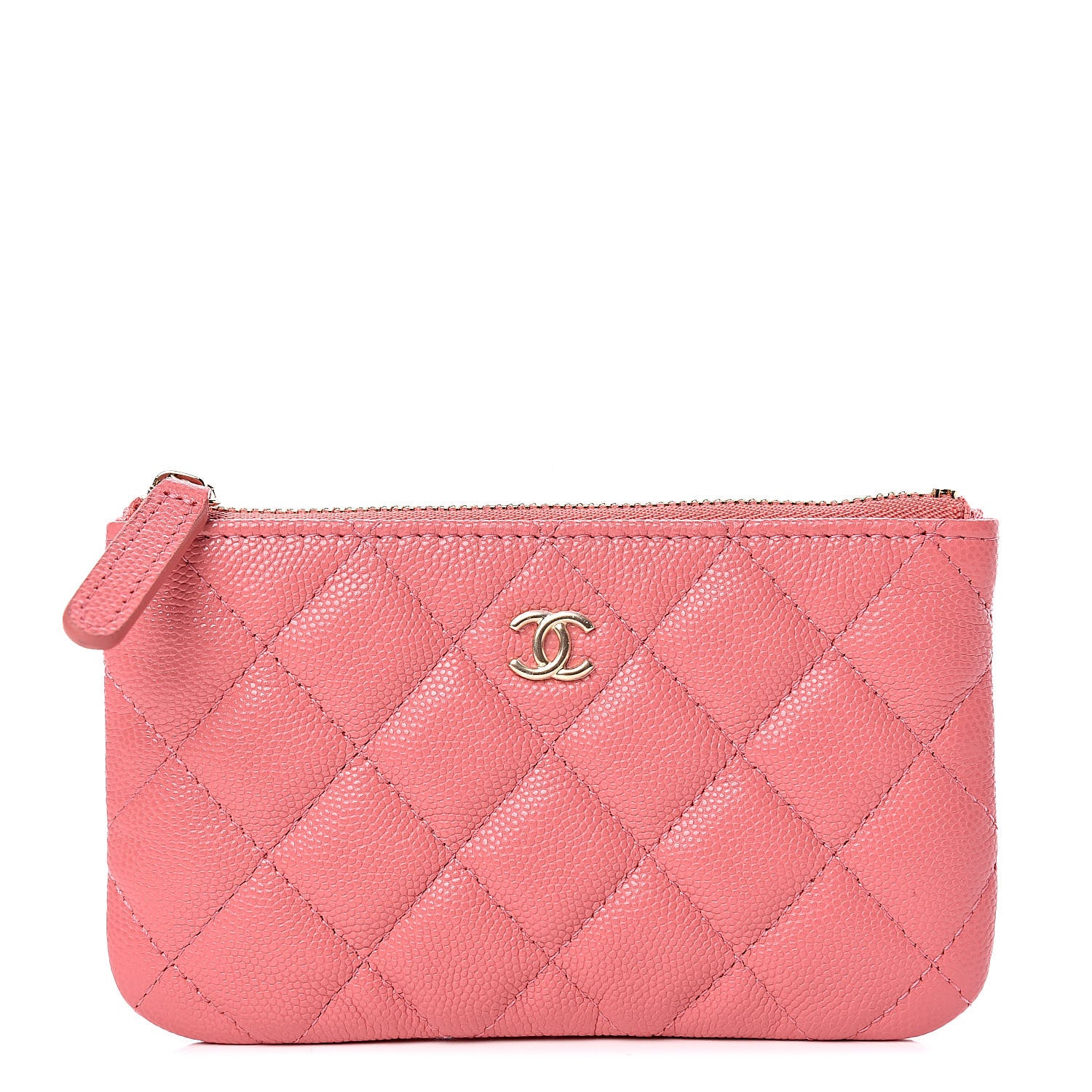 Chanel Caviar Quilted Small Cosmetic Case Pink 1 of 8