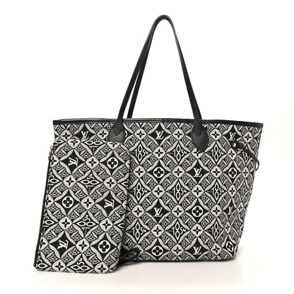 Louis Vuitton Jacquard Since 1854 Neverfull MM Grey 2 of 10