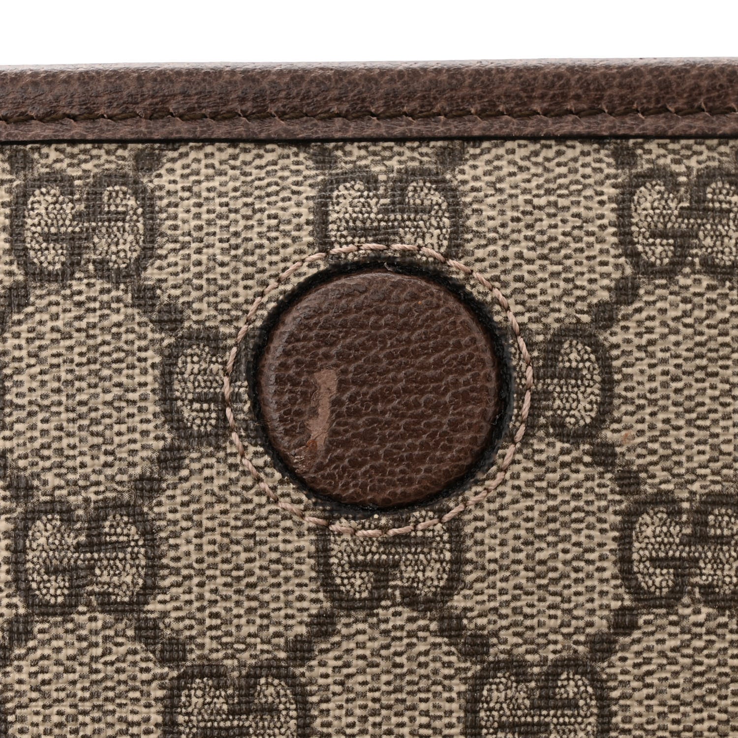 Gucci GG Supreme Monogram Web Small Neo Vintage Double Flap Messenger Bag Beige New Acero 13 of 14