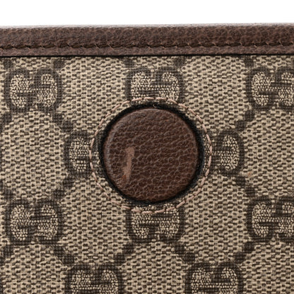 Gucci GG Supreme Monogram Web Small Neo Vintage Double Flap Messenger Bag Beige New Acero 13 of 14