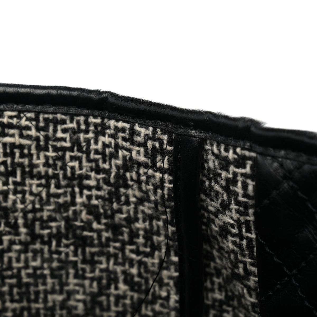 Chanel Calfskin Tweed Medium Deauville Tote Black Multicolor 13 of 13