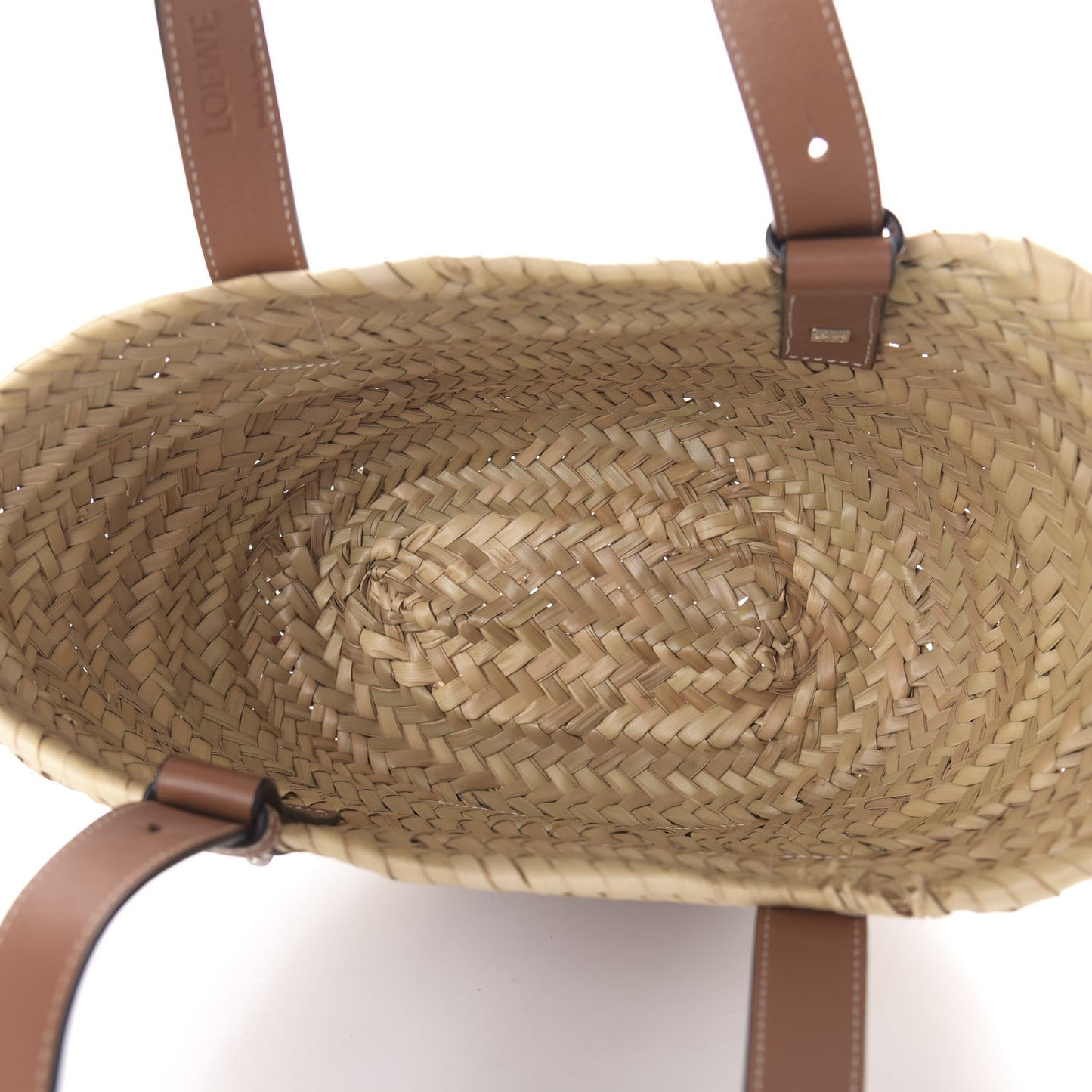 Raffia Small Basket Tote Bag Natural Tan