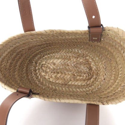 Loewe Raffia Small Basket Tote Bag Natural Tan 5 of 12