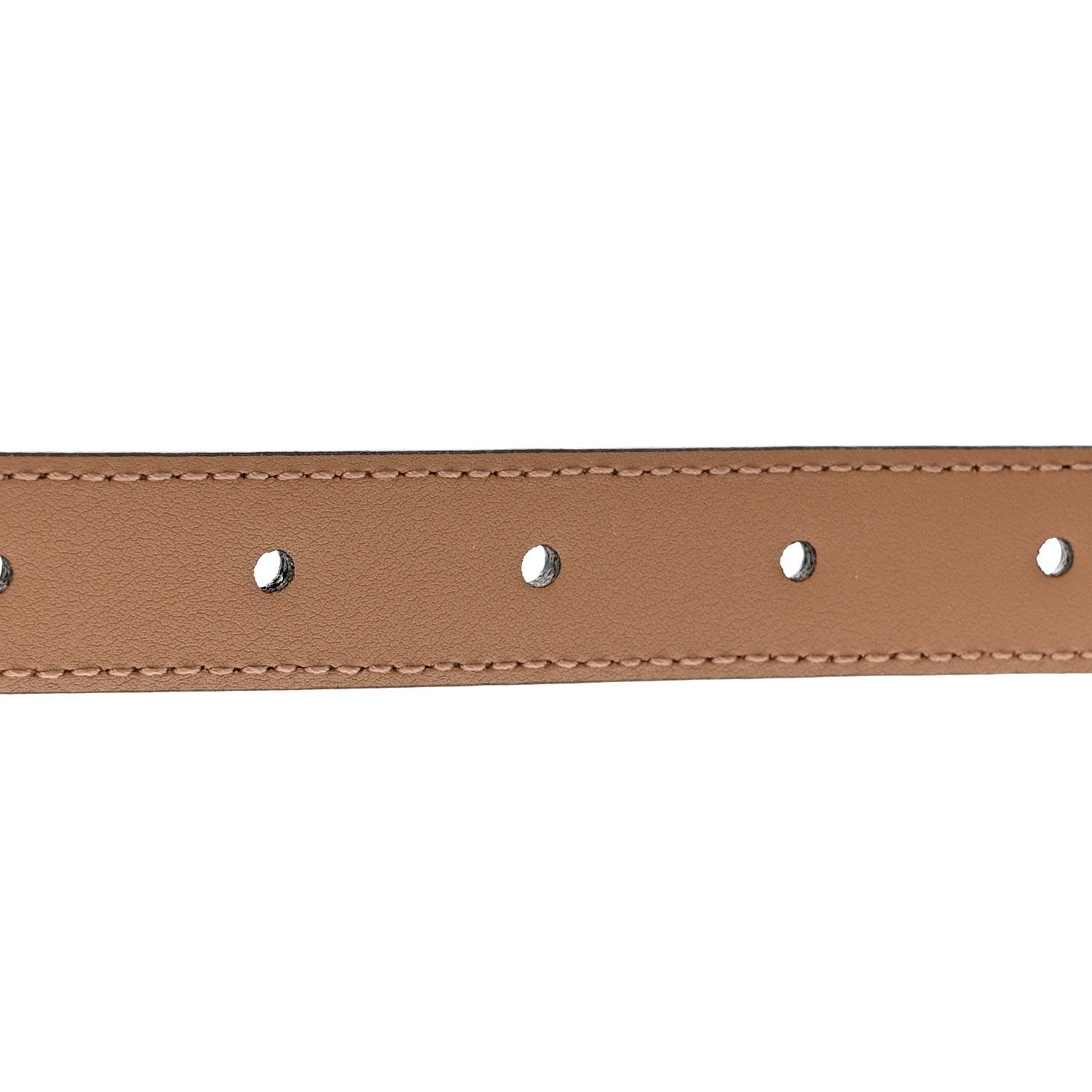 Gucci Azalea Calfskin Enamel Monochrome Double G 20mm Belt 80 32 Camelia 5 of 5