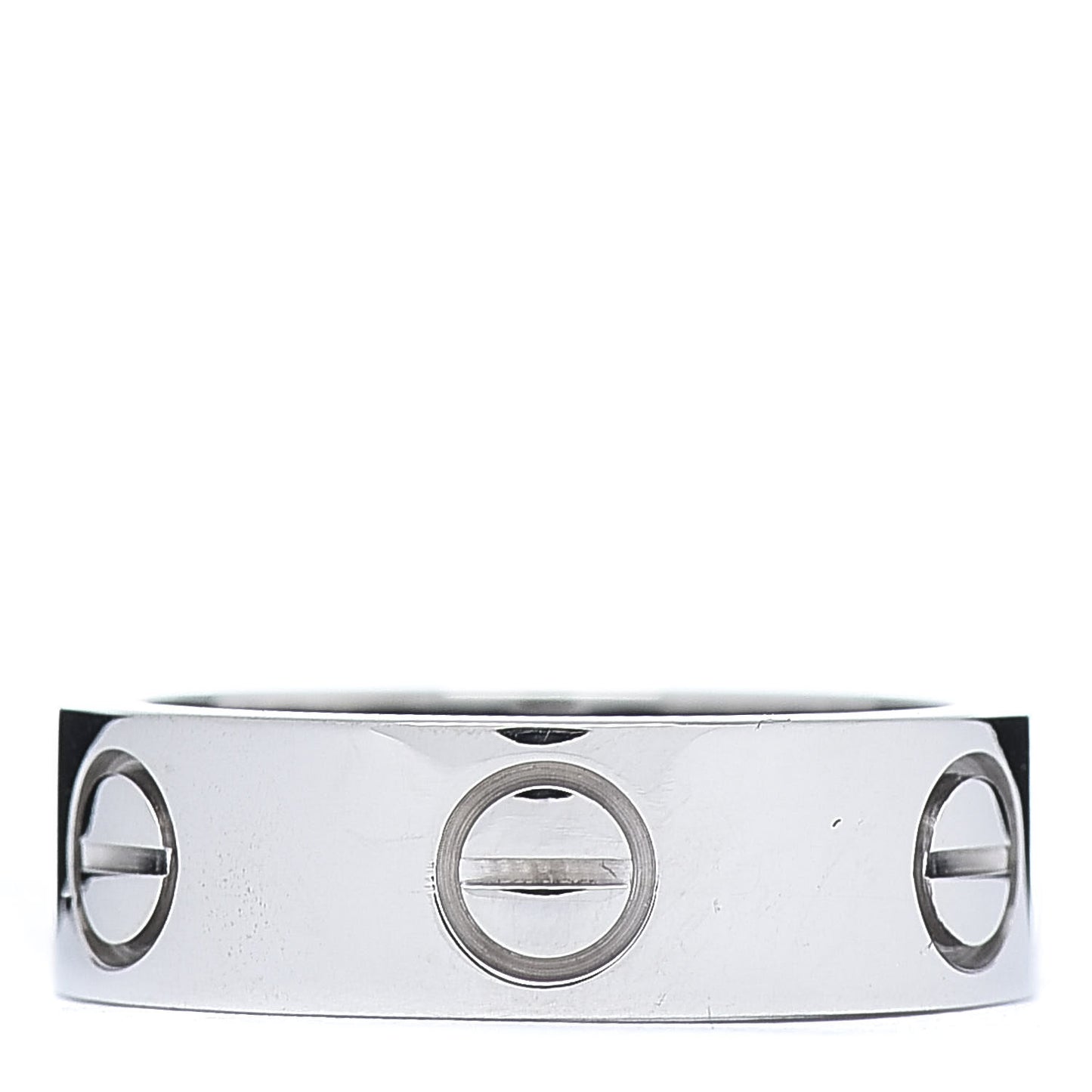 18K White Gold 5.5mm LOVE Ring 49 4.75