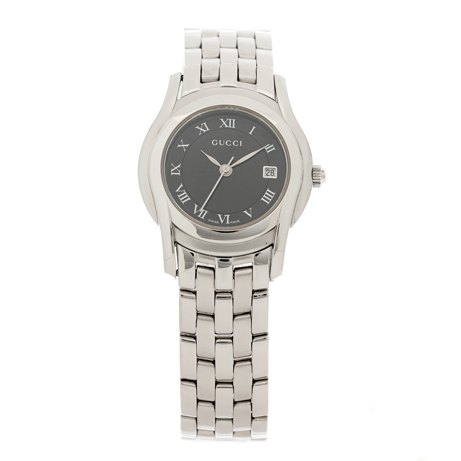 Gucci Stainless Steel 27mm 5500L Quartz Watch Black 1 of 5