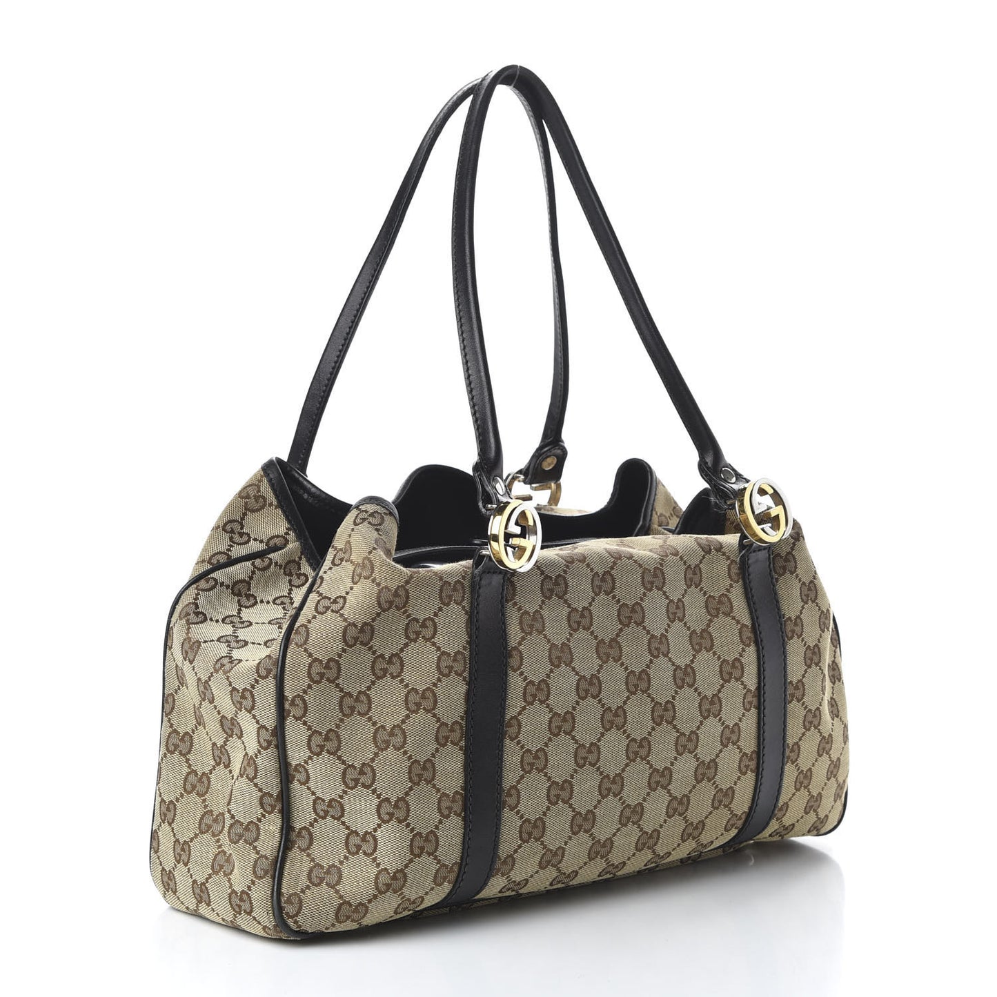 Monogram Medium Twins Tote Black