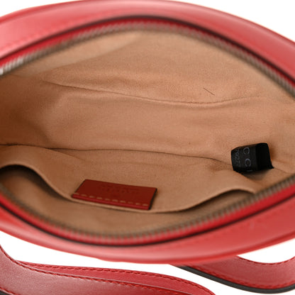 Gucci Calfskin Matelasse GG Marmont Belt Bag 85 34 Hibiscus Red 5 of 10