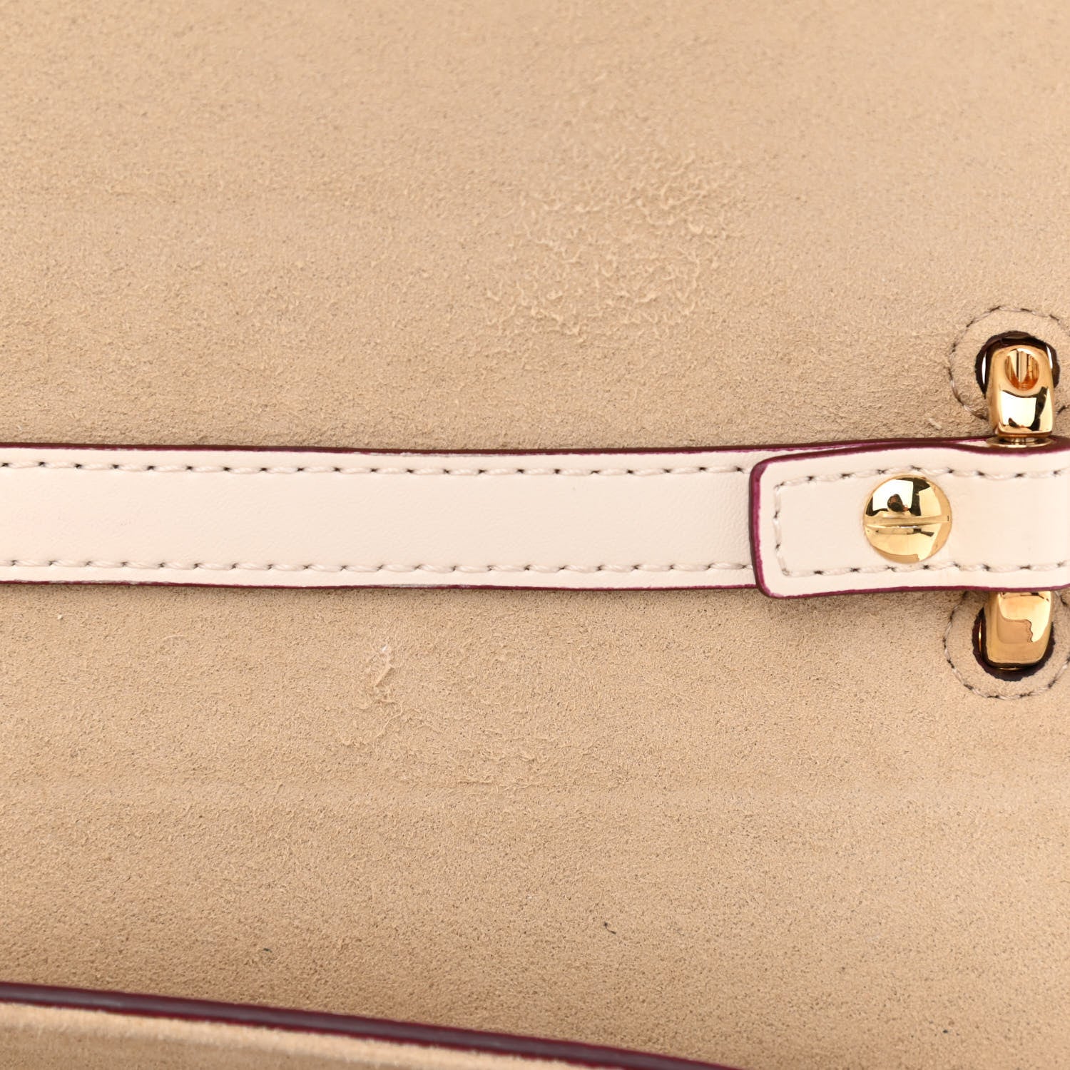 Fendi Vitello Liberty Scalloped Studded Kan I Shoulder Bag Camelia 7 of 11