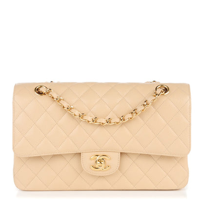 Chanel Caviar Quilted Medium Double Flap Beige Clair 1 of 9