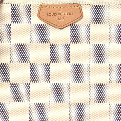 Louis Vuitton Damier Azur Double Zip Pochette 8 of 10