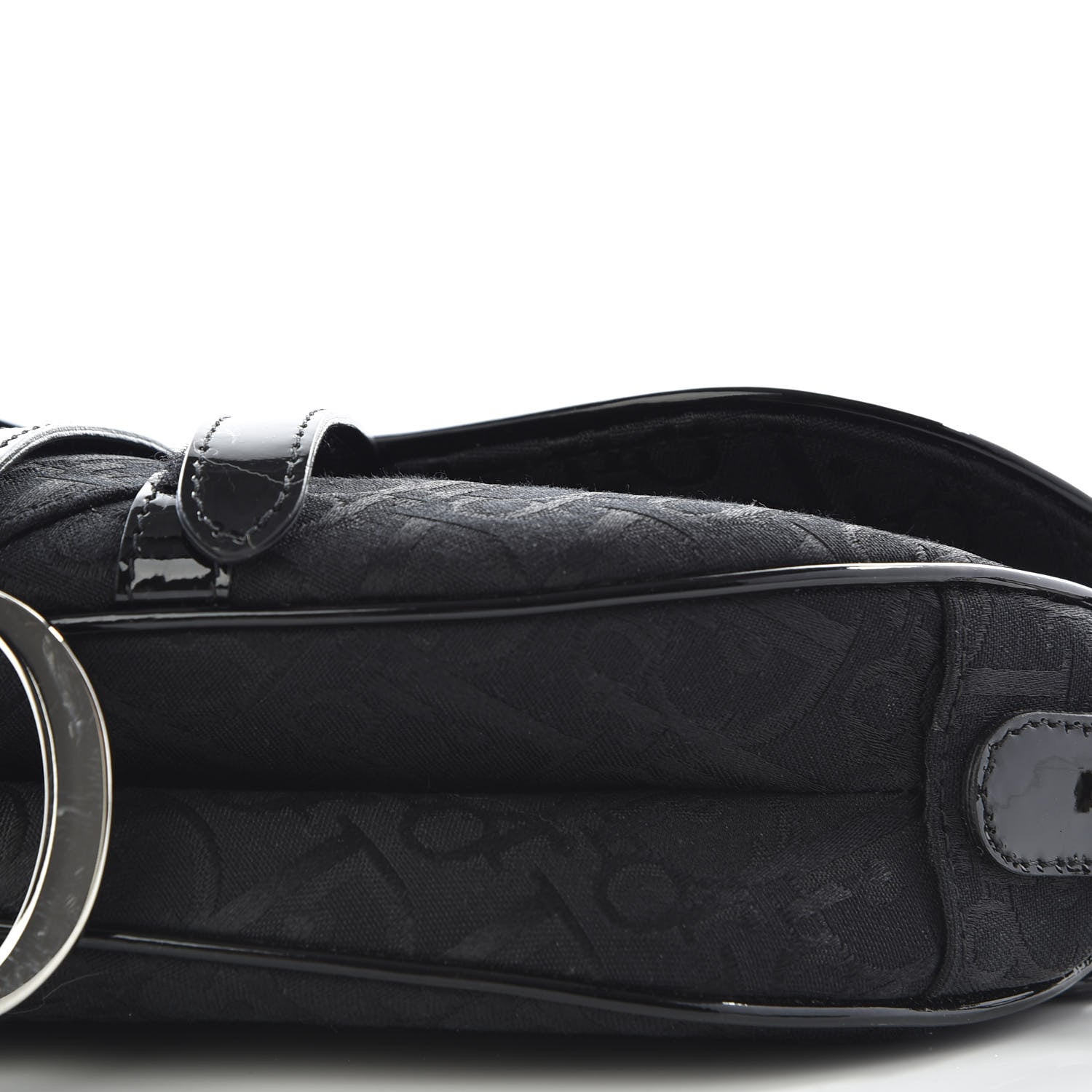 Christian Dior Monogram Saddle Bag Black 6 of 9