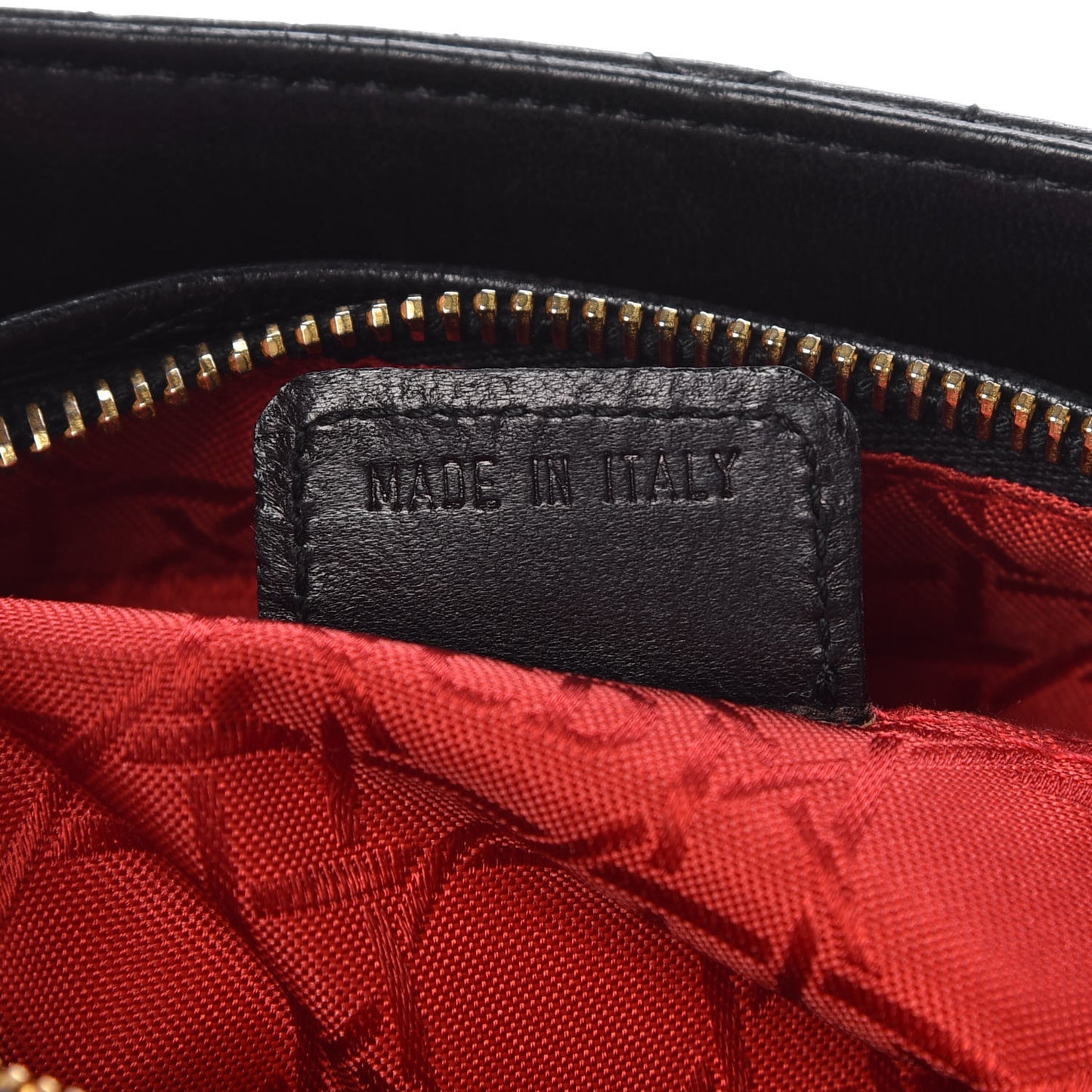 Lambskin Cannage Medium Lady Dior Black