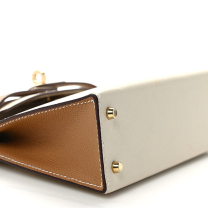 Hermes Epsom Horseshoe Mini Kelly Sellier 20 Craie Biscuit 8 of 10