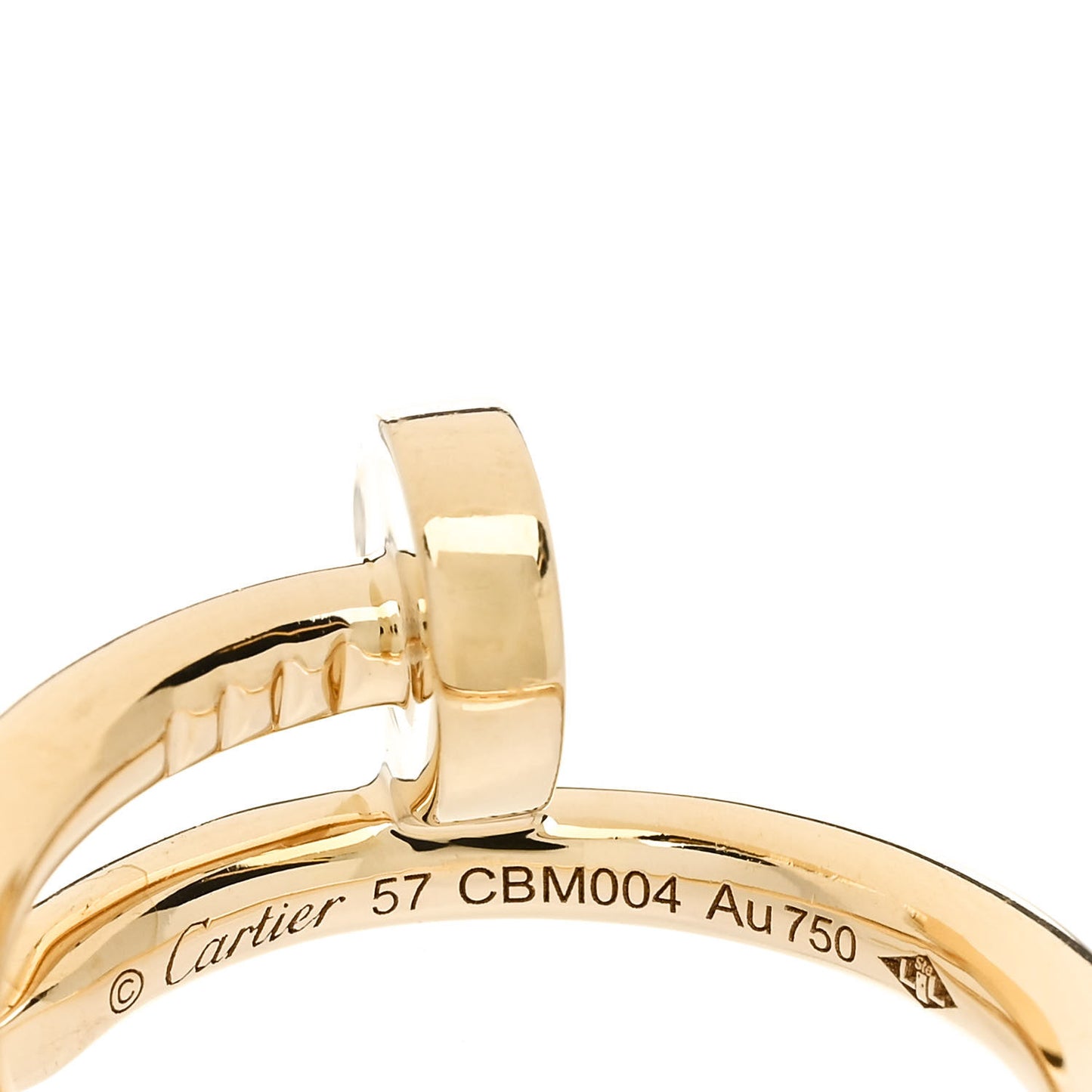 18K Yellow Gold Juste Un Clou Ring 57 8